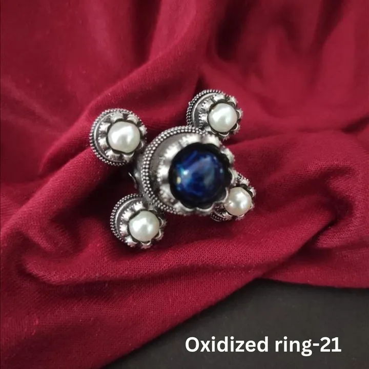 Premium quality Oxidized German silver rings uploaded by CULTURE on 12/23/2023