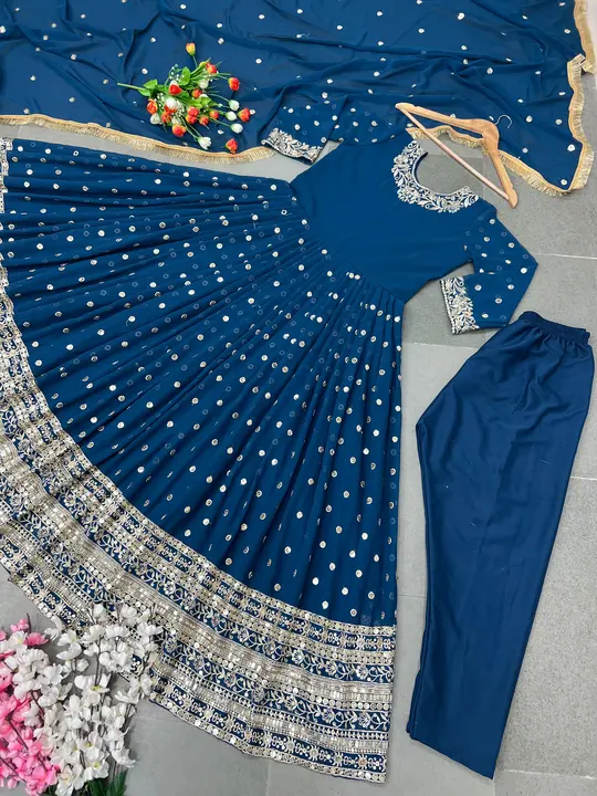 Gown with dupaatta  uploaded by MAHADEV FASHION on 12/23/2023