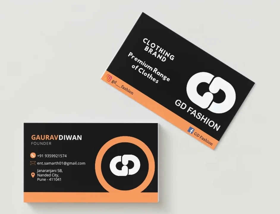 Visiting card store images of GD Fashion