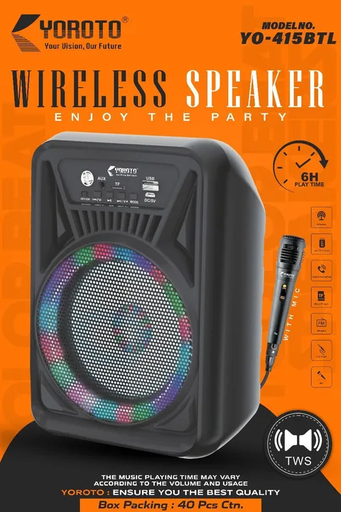 Portable Speaker with Karaoke uploaded by business on 12/24/2023