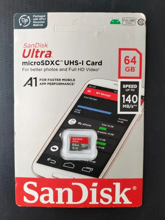 Sandisk Memory Card Ultra 64gb uploaded by business on 12/24/2023