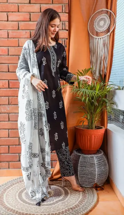 Kurti with Pent dupatta  uploaded by business on 12/24/2023