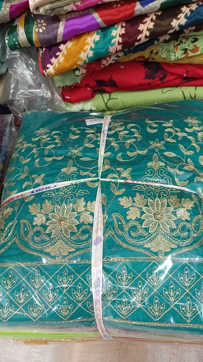 Post image Ludhiana jaam handwork pure dupatta work heavy embroidery and 4side lace ... Osm quality products only setwise