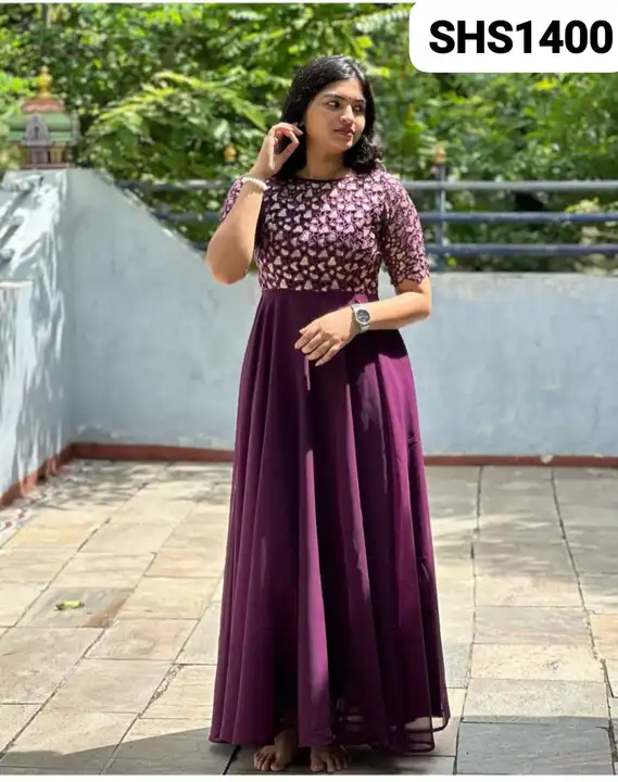 maroon colour Anarkali kurta  uploaded by Ayesha collection on 12/24/2023