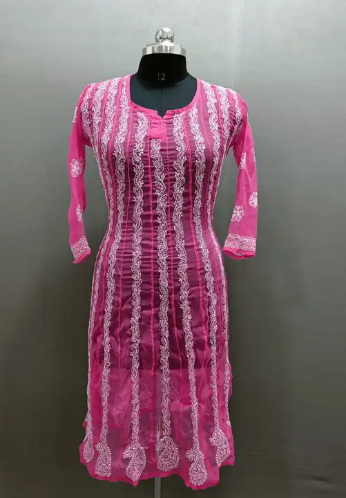 Anarkali
Fabric georgette 
Length 46
Size 36 to 44
22 Kali work.. mob no . 8318704348.. uploaded by Msk chikan udyog on 12/25/2023