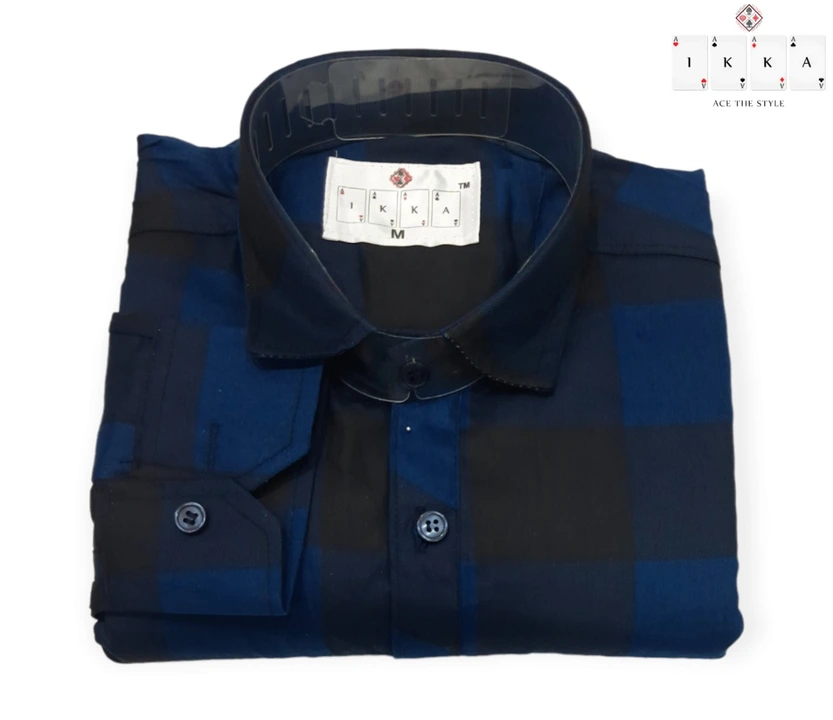 ♦️♣️1KKA♥️♠️ MEN'S EXCLUSIVE  COTTON CHECKERED BOX PACKING SHIRTS uploaded by Kushal Jeans, Indore on 12/25/2023