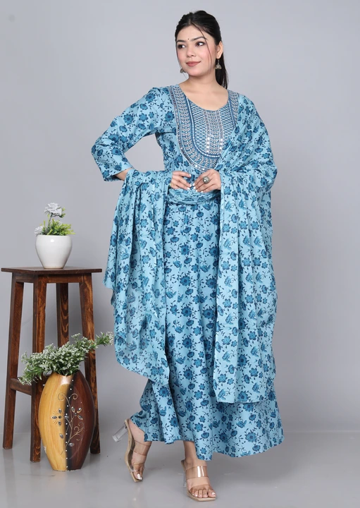 Anarkali Gown with dupatta  uploaded by Urmi Creation on 12/25/2023