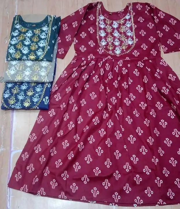 NEW BOUTIQUE EMBROIDERY NAYRA KURTI uploaded by Swastik creation on 12/25/2023