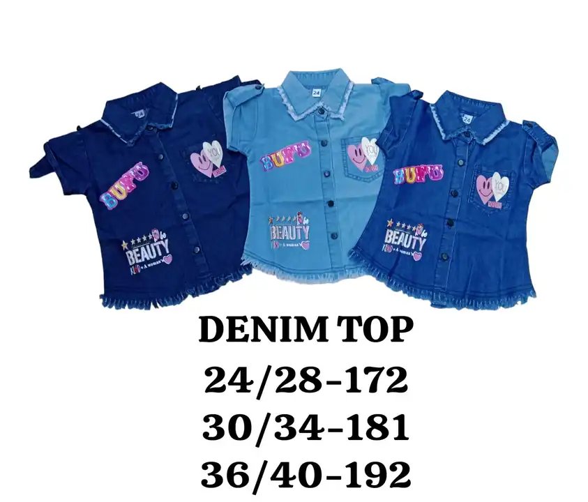 GIRLS DENIM TOP uploaded by business on 12/25/2023