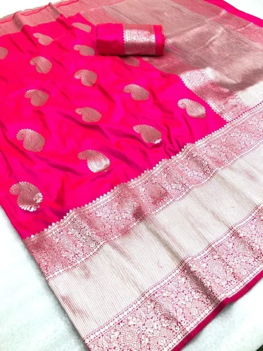 Soft silk saree with zari weaving  uploaded by Suyukti Creation on 12/26/2023