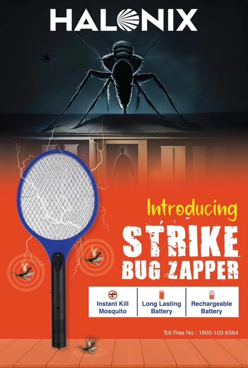 Halonix mosquito racket premium bugg zapper  uploaded by Pooja traders on 12/26/2023