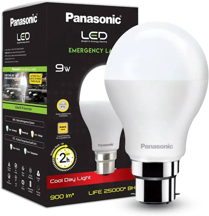 Panasonic 9w emergency led bulb uploaded by Pooja traders on 12/26/2023