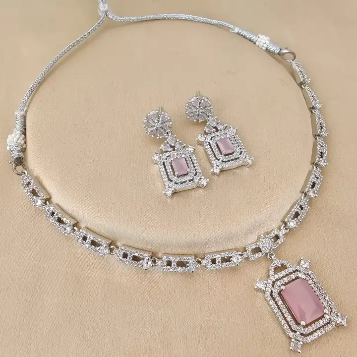 American Diamond Necklace  uploaded by NIPHU & CHAHU VLOGS  on 12/26/2023