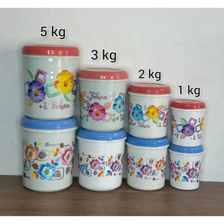 1,2,3,5 kg printed food container (milky quality)  uploaded by Sofiya plastic on 12/26/2023