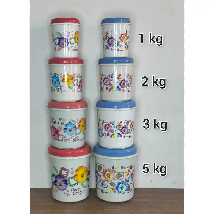 1,2,3,5 kg printed food container (milky quality)  uploaded by business on 12/26/2023