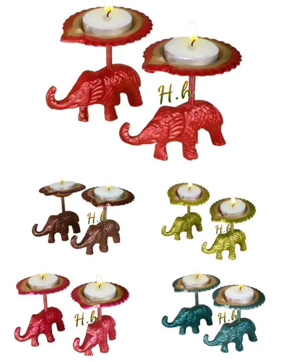 Metal Elephant Tea light Collection Available  in Very Reasonable Prices 
Kindly Contact
Hina Handic uploaded by Hina Handicrafts on 12/26/2023