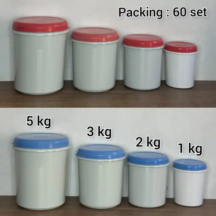 1,2,3,5 kg plan food container (milky quality) uploaded by Sofiya plastic on 12/26/2023