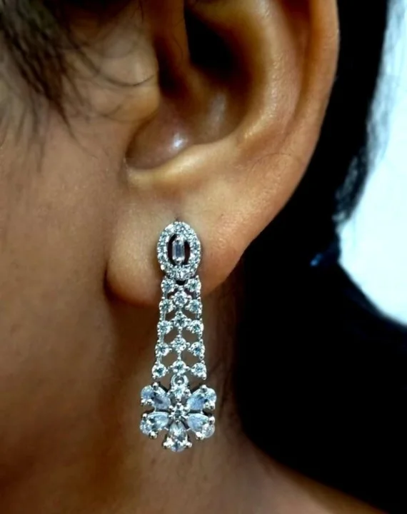 Premium quality Cubic zirconia (American diamond) earring uploaded by CULTURE on 12/26/2023