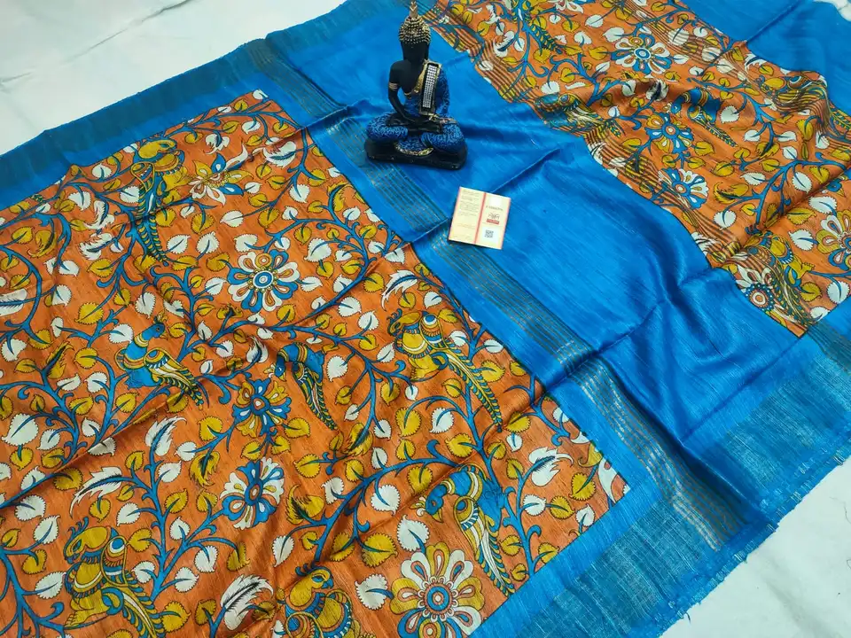 Tushar giccha silk print design saree beautiful collection  uploaded by Irsad handloom on 12/26/2023