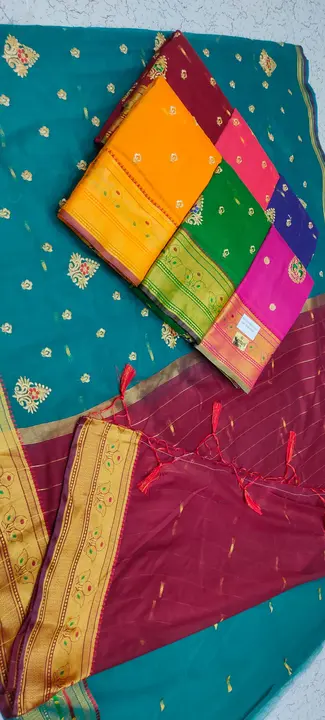 Acrylic Cotton Saree With Embroidery work
Full Saree with Blouse
Colour - 6
Set       - 6
MOQ  - 8 uploaded by H.A Traders on 12/26/2023