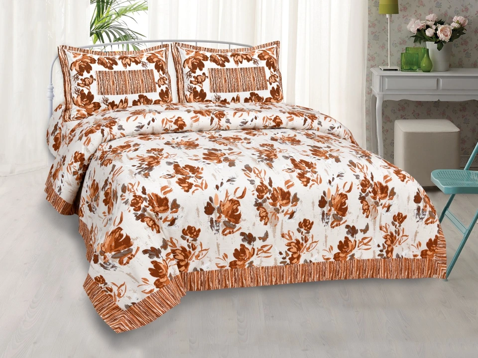 Cotton bedsheet 100*108  uploaded by Dnd febrics on 12/26/2023
