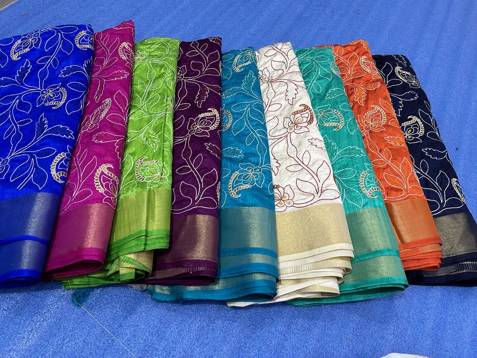 Banarasi Dupion Anarkali Silk Saree Trending pattern  uploaded by Taj India Silks Wholesaler in Varanasi  on 12/26/2023