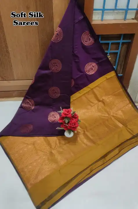 Soft silk saree uploaded by SPA COLLECTIONS on 12/27/2023