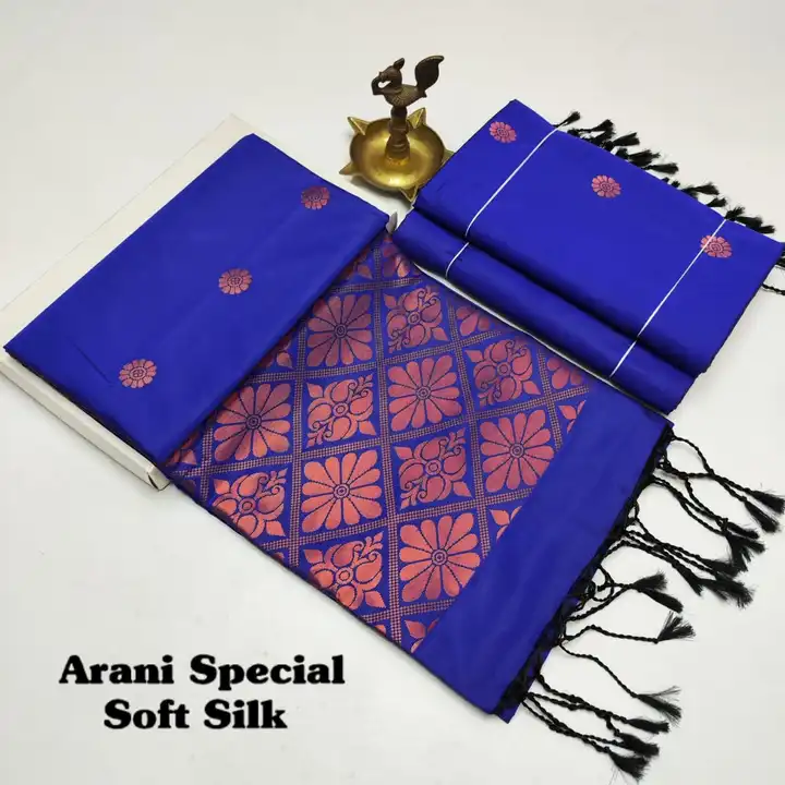 Soft silk saree uploaded by SPA COLLECTIONS on 12/27/2023
