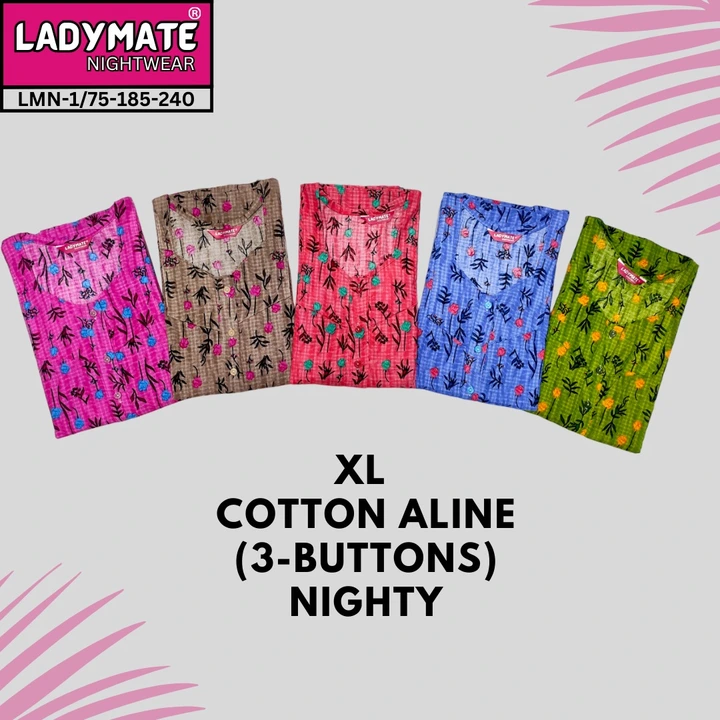 XL COTTON A LINE NIGHTY uploaded by Jai Ambe Enterptises on 12/27/2023