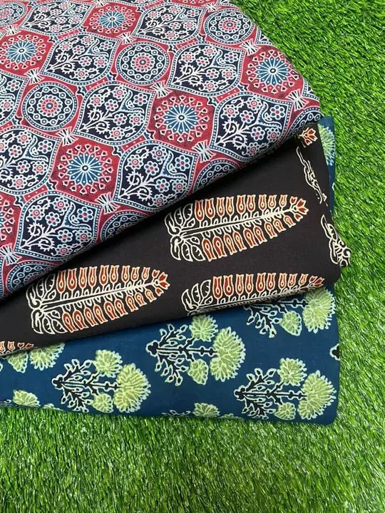 Ajrakh Print fabric uploaded by HEMA ART AND CRAFT on 12/27/2023