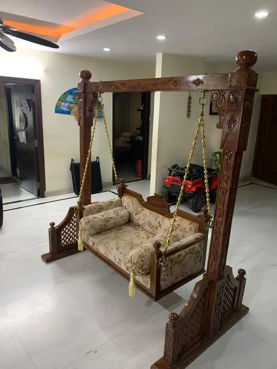 Wooden carved swing  uploaded by Heritage art india on 12/27/2023