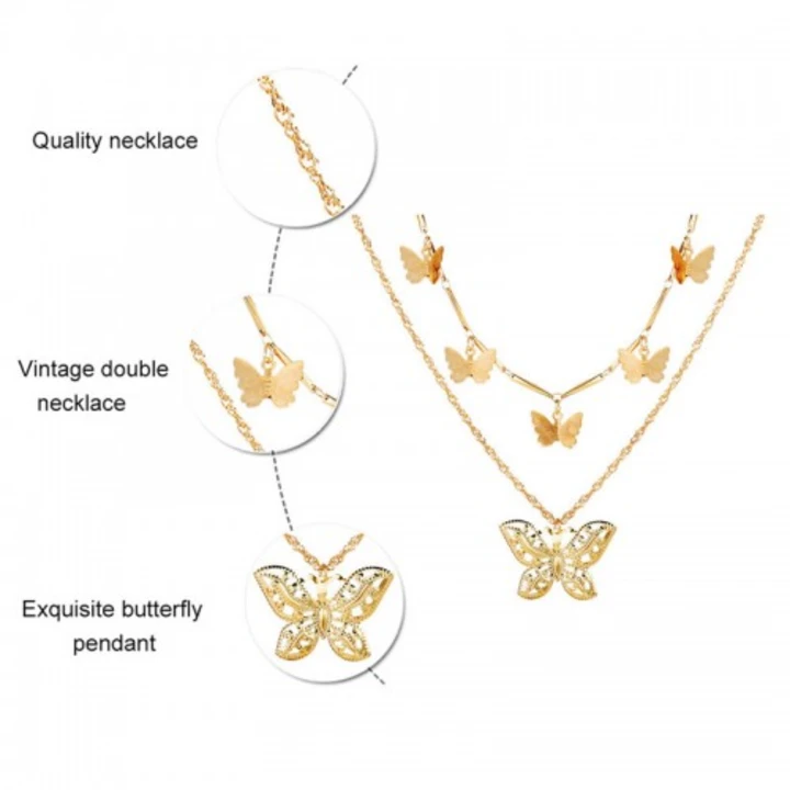 Arihant Gold Plated Butterfly Inspired Layered Necklace (CT-NCK-44165) 44165
 uploaded by Reshma products  on 12/28/2023