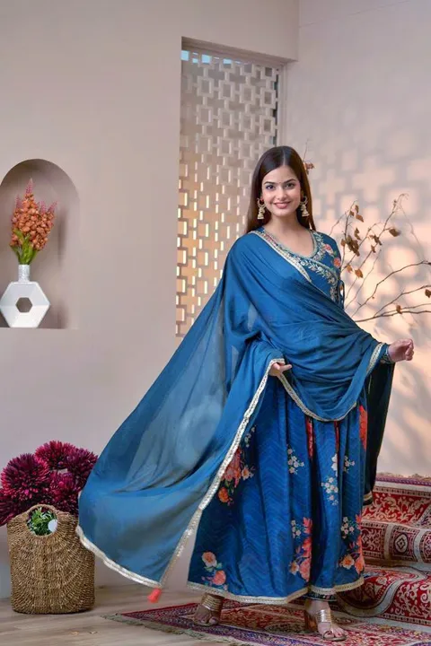 Anarkali angrakha dress Digital Print Kurti uploaded by business on 12/28/2023