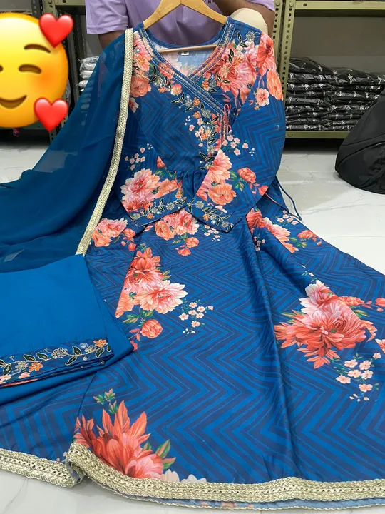Anarkali angrakha dress Digital Print Kurti uploaded by Honey Fashion Hub on 12/28/2023