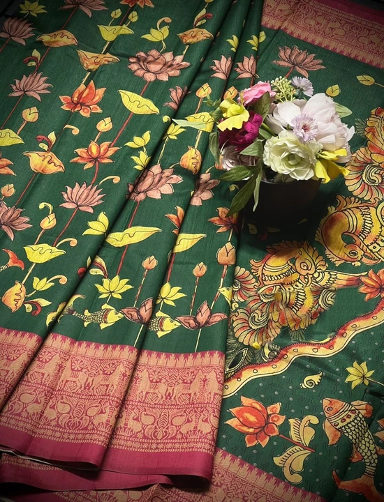 Kalamlari saree uploaded by era_fashion_apparels on 12/28/2023