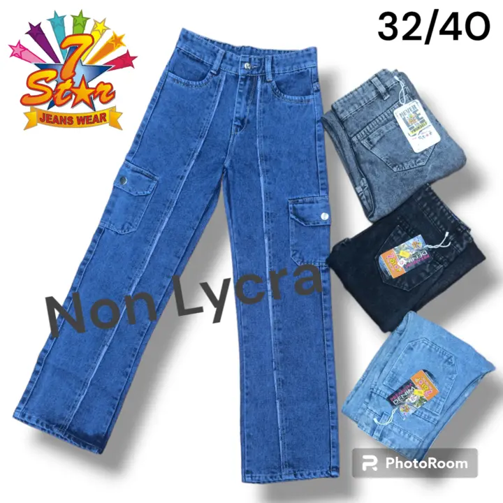 Straight fit cargo jeans for girls uploaded by Miss 7Star jeans on 12/28/2023
