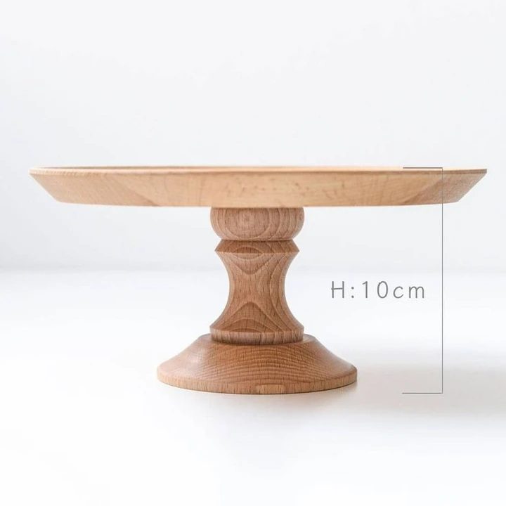 Wooden food & cake stand uploaded by business on 12/28/2023