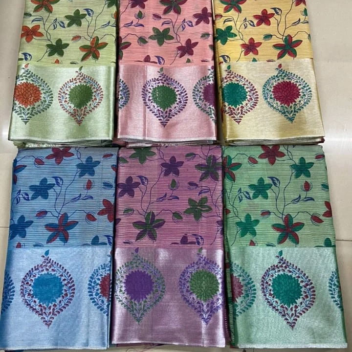 Fancy Printed Saree
Full Saree with Blouse
Colour - 8
Set       - 8 
 uploaded by H.A Traders on 12/28/2023