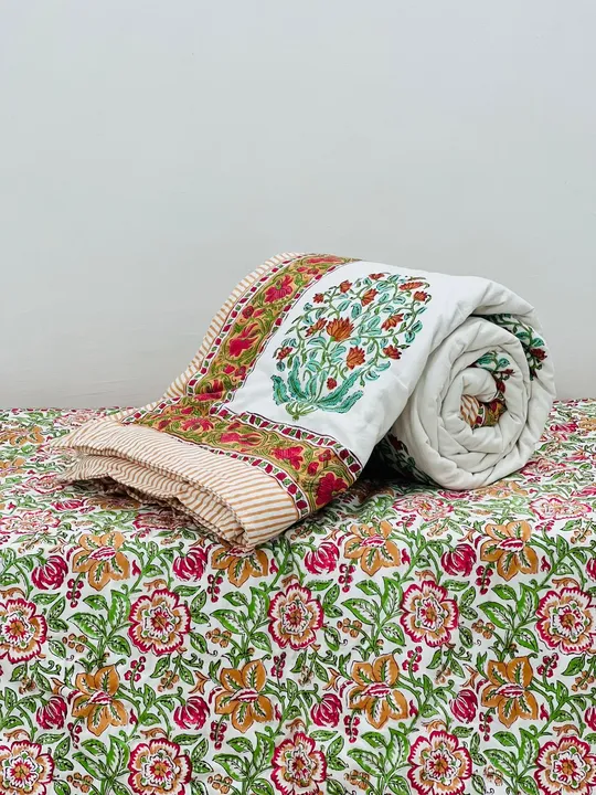 Jaipuri rajai Pure  cotton  quilts size 60*90 uploaded by Abhishek textile on 12/28/2023