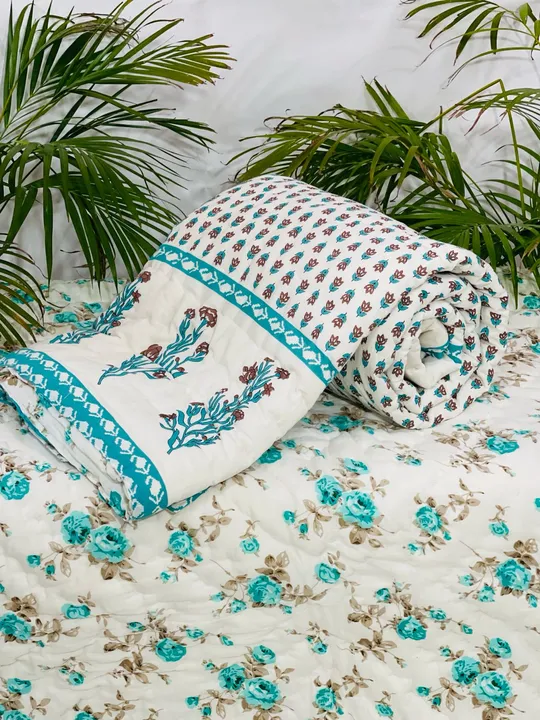 Jaipuri rajai Pure  cotton  quilts size 60*90 uploaded by Abhishek textile on 12/28/2023