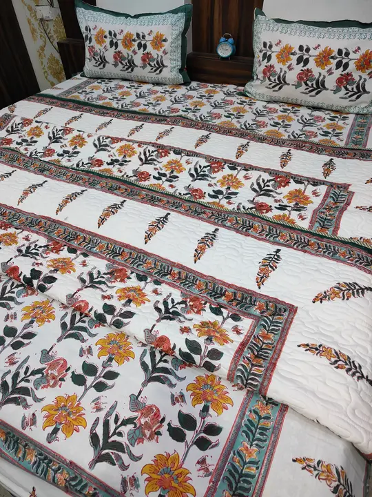 Pure  cotton  comforter set size 90*108  uploaded by Abhishek textile on 12/28/2023