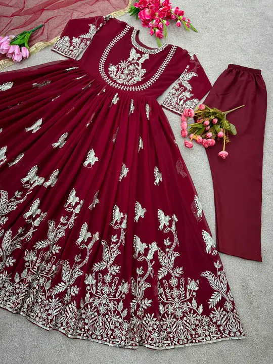 Gown uploaded by Taha fashion from surat on 12/29/2023