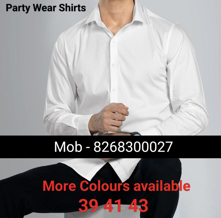 VISCOSE PARTY WEAR PLAIN SHIRTS uploaded by business on 12/29/2023