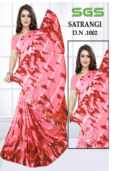Popular lining fabric murga printed saree  uploaded by NARMADA SILK on 12/29/2023