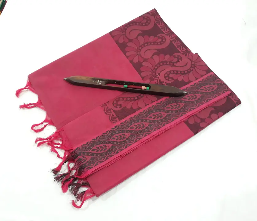 Pure cotton emboss saree's  uploaded by SRI AMMAN SAREES MANUFACTURE on 12/29/2023
