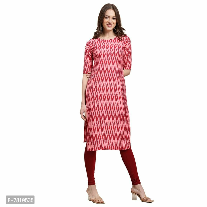 Beautiful Pink Crepe Zig Zag Kurtas For Women
 uploaded by business on 12/29/2023
