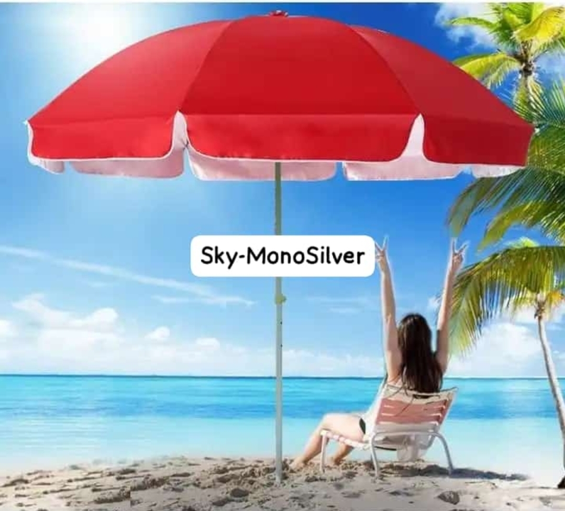 Mono Silver Garden Patio Umbrella uploaded by Classic International  on 12/30/2023
