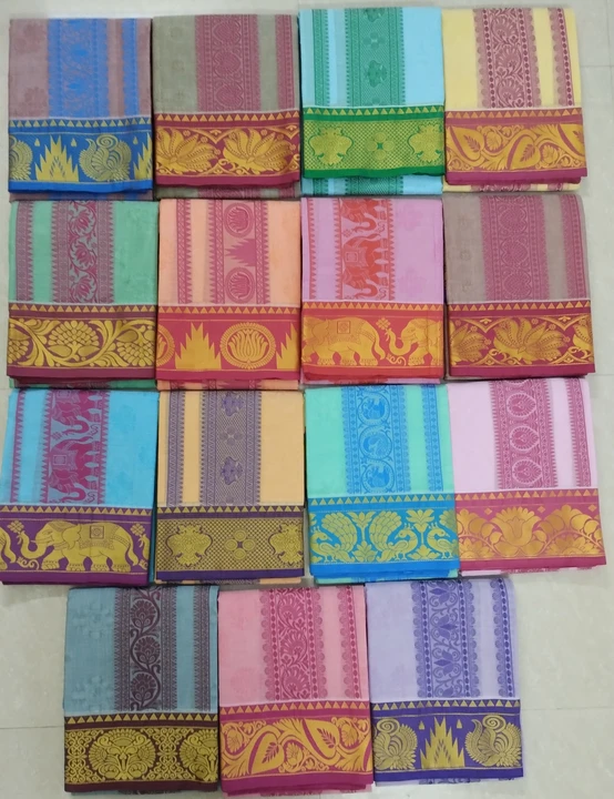 Cotton colour embossed dhoties  uploaded by BHASKAR TEXTILE on 12/30/2023