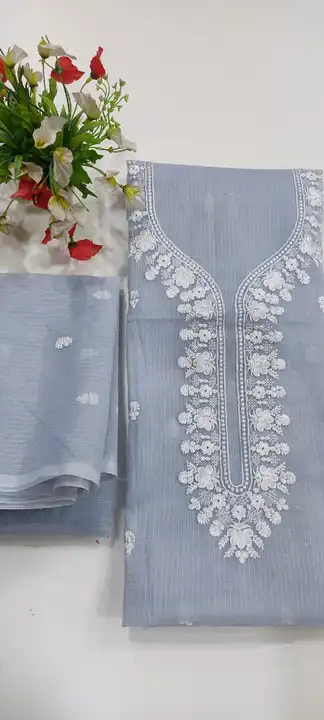 Kota doria cotton suit  uploaded by Ansari Handloom on 12/30/2023
