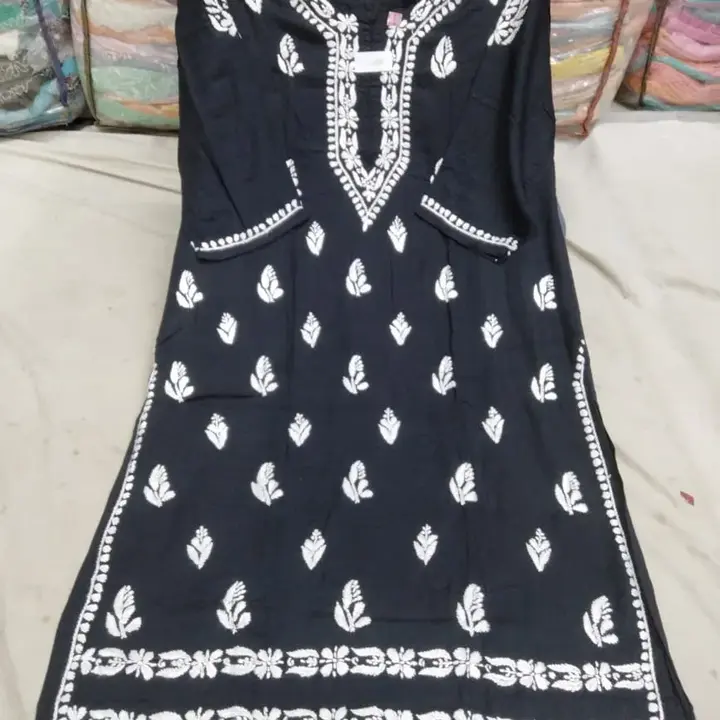Long kurti MODAAL  uploaded by Lcf crafts (lucknow Chikan factory) on 12/30/2023